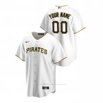 Camiseta Beisbol Hombre Pittsburgh Pirates Personalizada Replica Primera Blanco