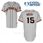 Camiseta Beisbol Hombre San Francisco Giants Bruce Bochy 15 Gris Cool Base