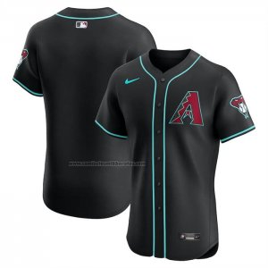Camiseta Beisbol Hombre Arizona Diamondbacks Alterno Elite Negro