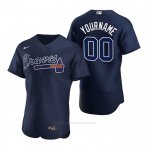Camiseta Beisbol Hombre Atlanta Braves Personalizada Alterno Autentico 2020 Azul