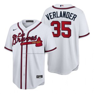 Camiseta Beisbol Hombre Atlanta Braves Justin Verlander Hispanic Heritage Autentico Blanco