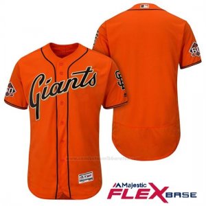 Camiseta Beisbol Hombre San Francisco Giants Naranja Alterno On Field 60th Season Flex Base