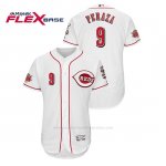 Camiseta Beisbol Hombre Cincinnati Reds Jose Peraza 150th Aniversario Patch Flex Base Blanco
