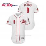 Camiseta Beisbol Hombre Cincinnati Reds Jose Peraza 150th Aniversario Patch Flex Base Blanco