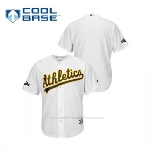 Camiseta Beisbol Hombre Oakland Athletics 2019 Postseason Cool Base Blanco