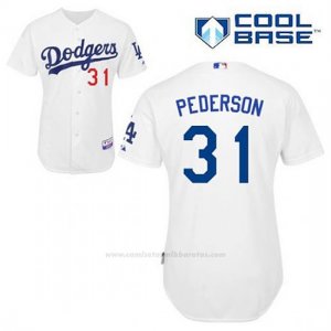 Camiseta Beisbol Hombre Los Angeles Dodgers Joc Pederson 31 Blanco 1ª Cool Base