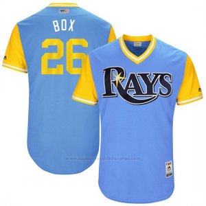 Camiseta Beisbol Hombre Tampa Bay Rays 2017 Little League World Series Brad Boxberger Azul