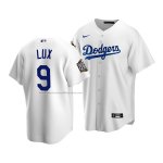 Camiseta Beisbol Hombre Los Angeles Dodgers Gavin Lux 2020 Replica Primera Blanco