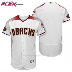 Camiseta Beisbol Hombre Arizona Diamondbacks Blanco Rojo 1ª 20 Aniversario Flex Base