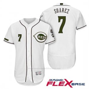 Camiseta Beisbol Hombre Cincinnati Reds 7 Eugenio Suarez 2018 Alterno Autentico Flex Base