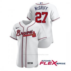 Camiseta Beisbol Hombre Atlanta Braves Fred Mcgriff Autentico Nike Blanco