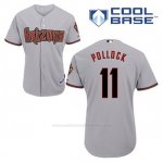 Camiseta Beisbol Hombre Arizona Diamondbacks 11 A.j. Pollock Gris Cool Base