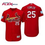 Camiseta Beisbol Hombre St. Louis Cardinals Dexter Fowler Flex Base Entrenamiento de Primavera 2019 Rojo