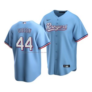 Camiseta Beisbol Hombre Texas Rangers Kyle Gibson Replica Alterno Azul