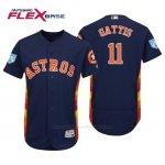 Camiseta Beisbol Hombre Houston Astros Evan Gattis Flex Base Entrenamiento de Primavera 2019 Azul