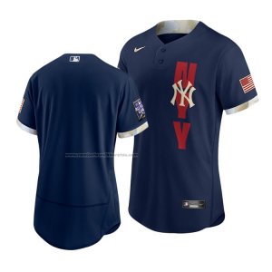 Camiseta Beisbol Hombre New York Yankees 2021 All Star Autentico Azul