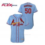 Camiseta Beisbol Hombre St. Louis Cardinals Adam Wainwright 150th Aniversario Patch Flex Base Azul