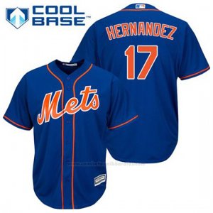 Camiseta Beisbol Hombre New York Mets Keith Hernandez 17 Azul Alterno 1ª Cool Base