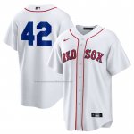 Camiseta Beisbol Hombre Boston Red Sox 2025 Jackie Robinson Day Primera Replica Blanco