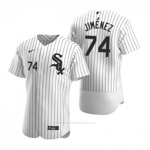 Camiseta Beisbol Hombre Chicago White Sox Eloy Jimenez Autentico 2020 Primera Blanco