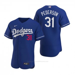 Camiseta Beisbol Hombre Los Angeles Dodgers Joc Pederson Autentico 2020 Alterno Azul