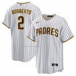 Camiseta Beisbol Hombre San Diego Padres Xander Bogaerts Primera Replica Blanco Marron
