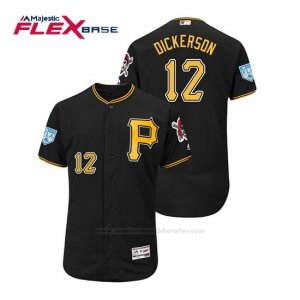 Camiseta Beisbol Hombre Pittsburgh Pirates Corey Dickerson Flex Base Entrenamiento de Primavera 2019 Negro