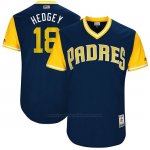 Camiseta Beisbol Hombre San Diego Padres 2017 Little League World Series Austin Hedges Azul