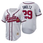 Camiseta Beisbol Hombre Atlanta Braves John Smoltz Cooperstown Collection Autentico Blanco