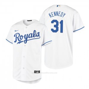 Camiseta Beisbol Nino Kansas City Royals Ian Kennedy Replica Primera Blanco