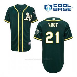 Camiseta Beisbol Hombre Oakland Athletics Stephen Vogt 21 Verde Alterno Cool Base