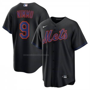 Camiseta Beisbol Hombre New York Mets Brandon Nimmo Alterno Replica Negro