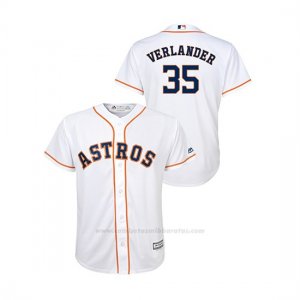 Camiseta Beisbol Nino Houston Astros Justin Verlander Cool Base Blanco