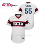 Camiseta Beisbol Hombre Chicago White Sox Carlos Rodon 150th Aniversario Patch Flex Base Blanco