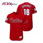 Camiseta Beisbol Hombre Philadelphia Phillies Cesar Hernandez Flex Base Entrenamiento de Primavera 2019 Rojo