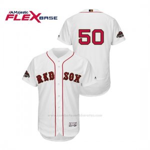 Camiseta Beisbol Hombre Boston Red Sox Mookie Betts 2019 Gold Program Flex Base Blanco