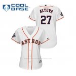Camiseta Beisbol Mujer Houston Astros Jose Altuve 2019 World Series Bound Cool Base Blanco