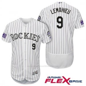 Camiseta Beisbol Hombre Colorado Rockies Dj Lemahieu 9 Blanco 25th Season Flex Base