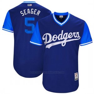Camiseta Beisbol Hombre Los Angeles Dodgers 2017 Little League World Series Corey Seager Royal