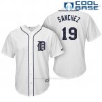 Camiseta Beisbol Hombre Detroit Tigers 2017 Estrellas y Rayas Anibal Sanchez Blanco Cool Base