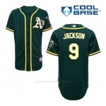 Camiseta Beisbol Hombre Oakland Athletics Reggie Jackson 9 Verde Alterno Cool Base
