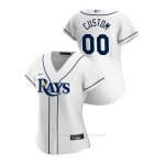 Camiseta Beisbol Mujer Tampa Bay Rays Personalizada 2020 Replica Primera Blanco