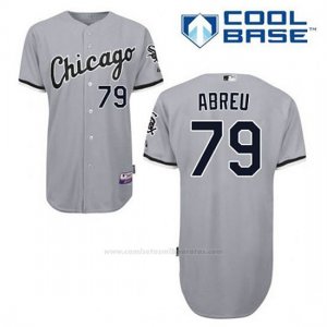 Camiseta Beisbol Hombre Chicago White Sox Jose Abreu 79 Gris Cool Base