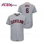 Camiseta Beisbol Hombre Cleveland Indians Brandon Guyer 150th Aniversario Patch Flex Base Gris
