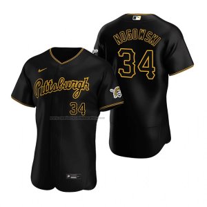 Camiseta Beisbol Hombre Pittsburgh Pirates John Nogowski Alterno Autentico Negro