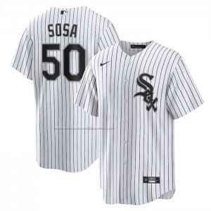 Camiseta Beisbol Hombre Chicago White Sox Lenyn Sosa Primera Replica Blanco