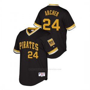 Camiseta Beisbol Hombre Pittsburgh Pirates Chris Archer Throwback 1979 World Series Negro