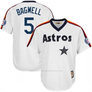 Camiseta Beisbol Hombre Houston Astros Jeff Bagwell Blanco 2017 Hall Of Fame Cooperstown