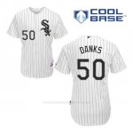 Camiseta Beisbol Hombre Chicago White Sox John Danks 50 Blanco 1ª Cool Base