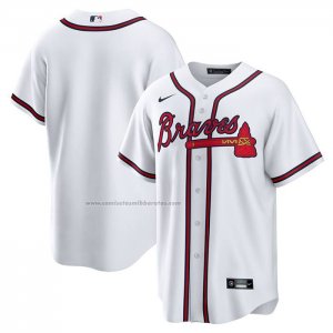 Camiseta Beisbol Hombre Atlanta Braves Primera Big & Tall Replica Blanco